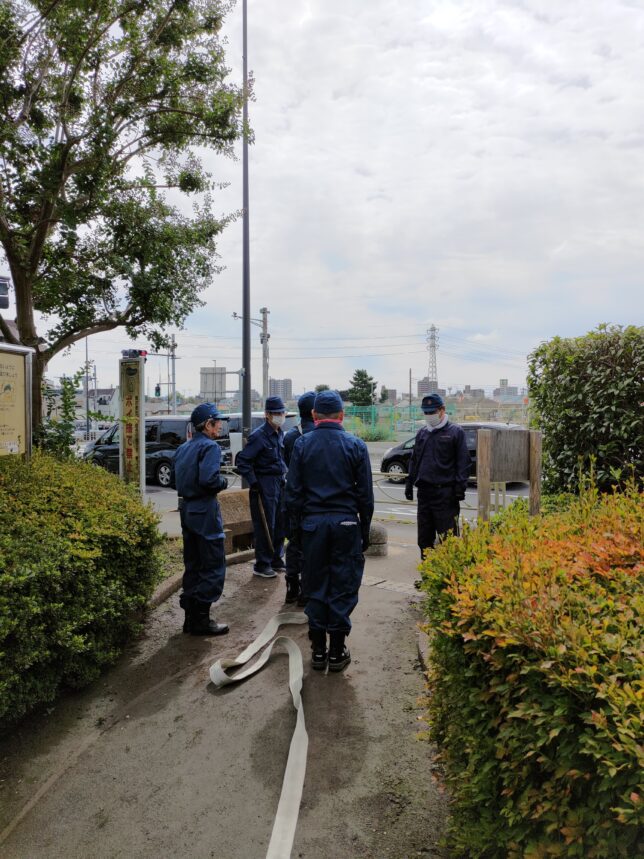 2022年10月9日みのり公園での訓練風景